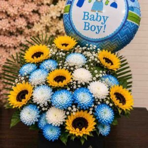Baby Boy Flower Box