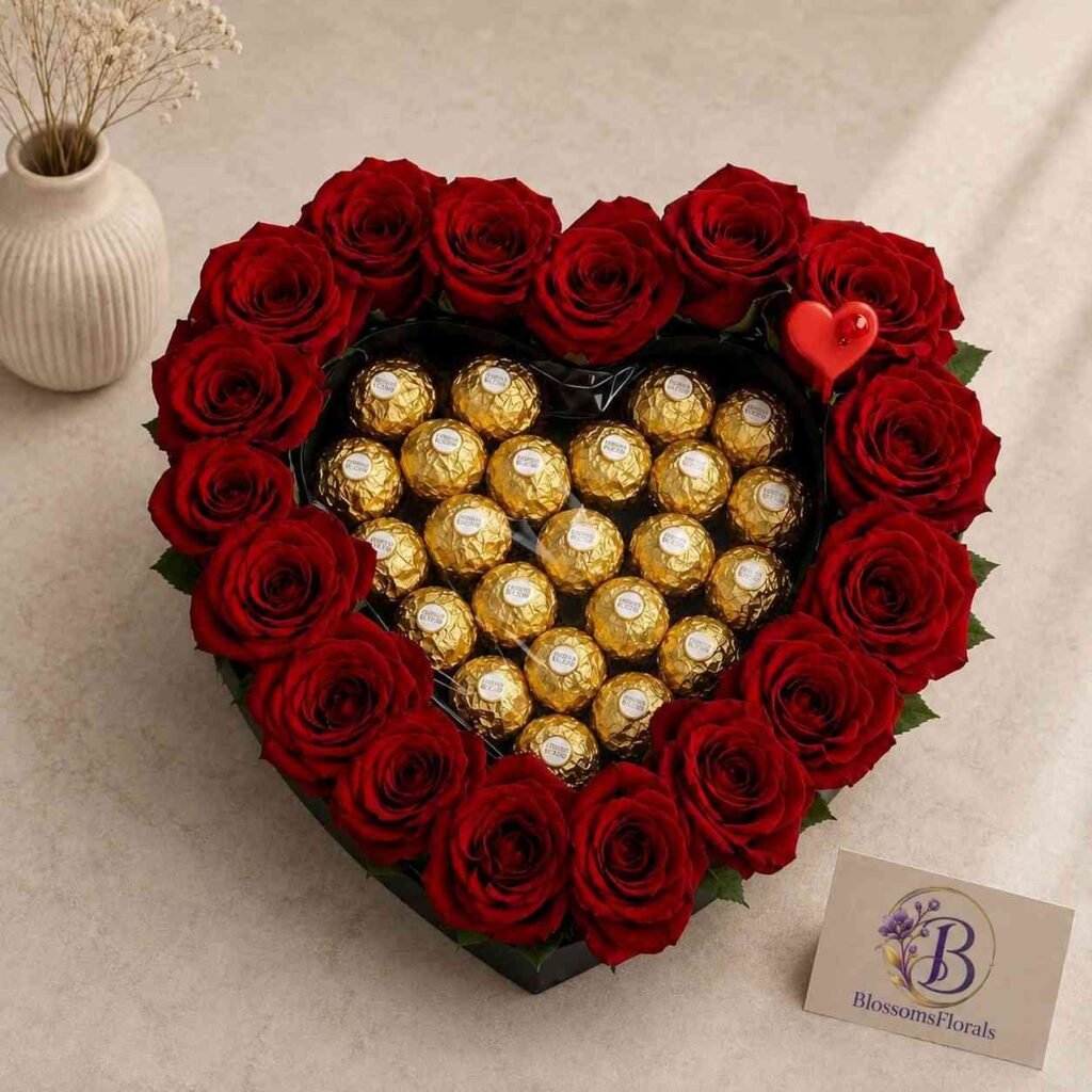 Heart Shaped Rose Box