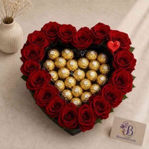 Heart Shaped Rose Box