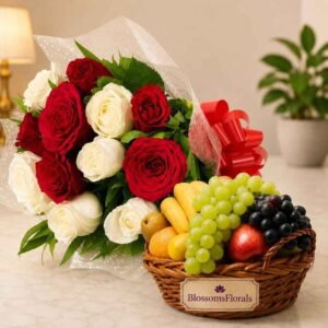 Fresh Fruit Flower Basket