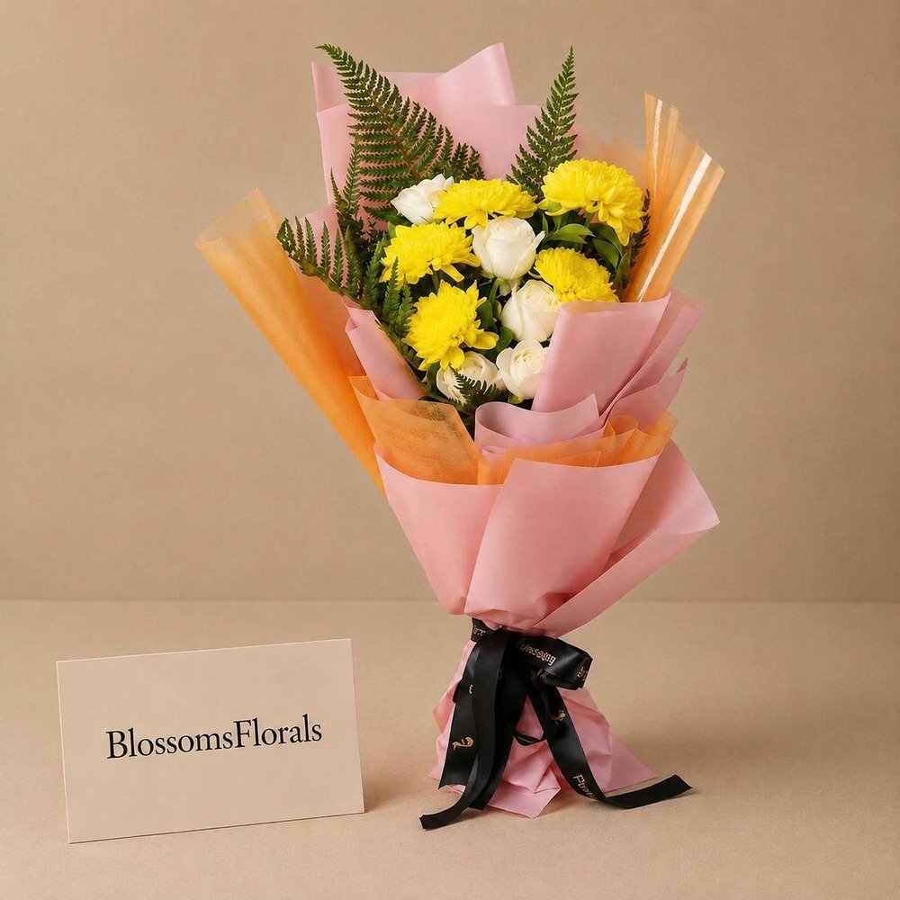 Sunny Rose Bouquet flower delivery Lahore
